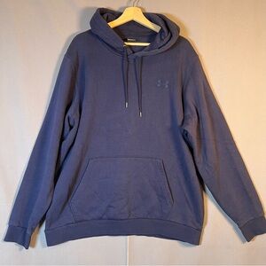 Under Armour Men's Sz XXL Dark Blue Hoodie Pullover Embroidered Logo